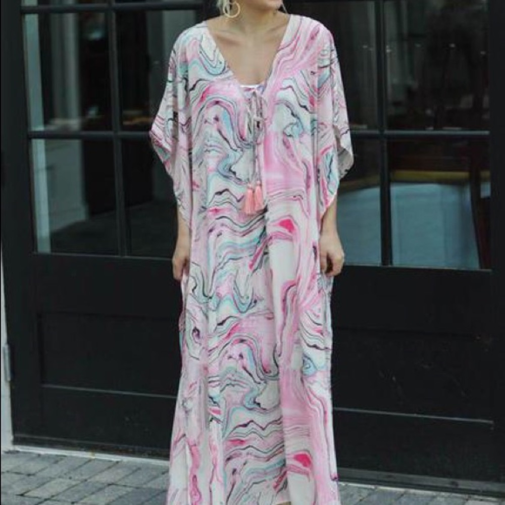 Buddy Love Maxi Tortola Marble Cover Up Like new - Picture 6 of 6
